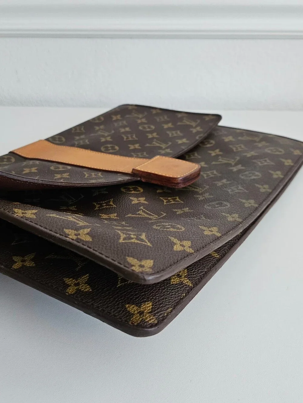 Louis Vuitton Vintage Monogram Lena Portfolio Clutch / Documents Laptop Bag